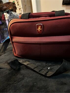 Burgundy Travel Messenger Bag/Computer Bag